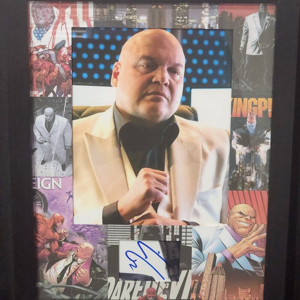 Vincent D'Onofrio Kingpin Custom Matted & Framed Signed/Autographed w/Photo C